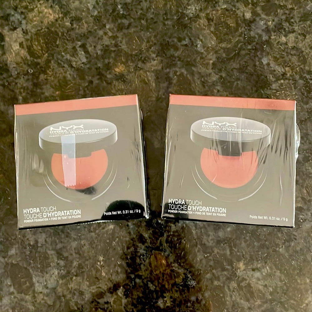 Lot of 2-NYX Hydra Touch Powder Foundation HTPF16 Deep Espresso - NEW Sealed NIB